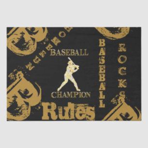 BASEBALL TISSUE PAPER