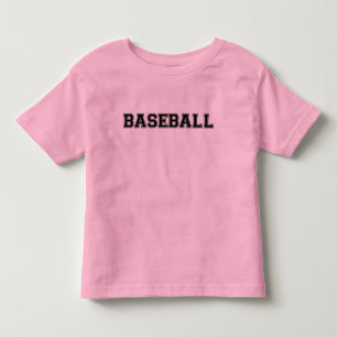 Baseball Toddler Ringer T-Shirt (Pink)