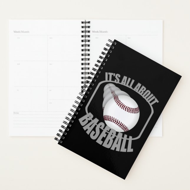 Baseball Tout À Propos De Baseball Planner (Devant avec enveloppe)