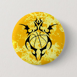 baseball. tribal. 2 inch round button