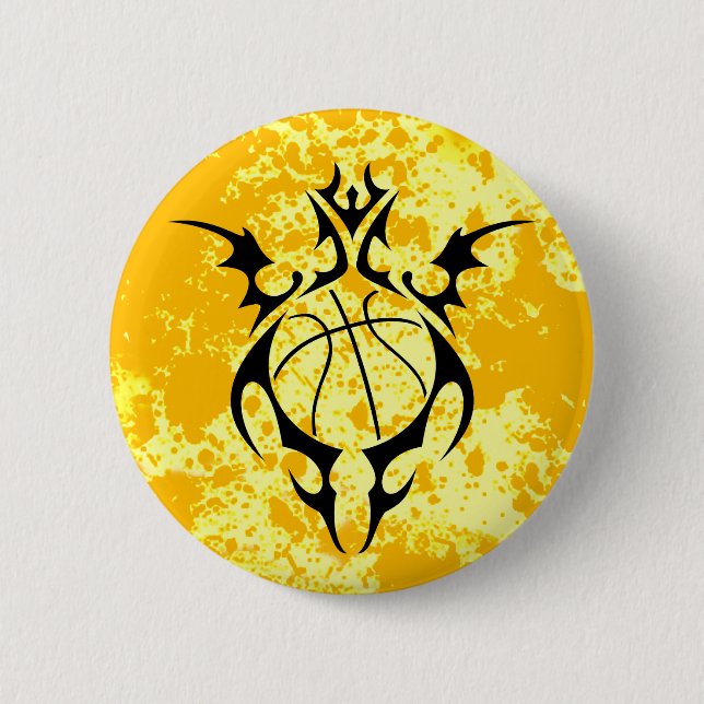 baseball. tribal. 2 inch round button (Front)