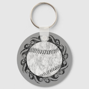 baseball. tribal. keychain