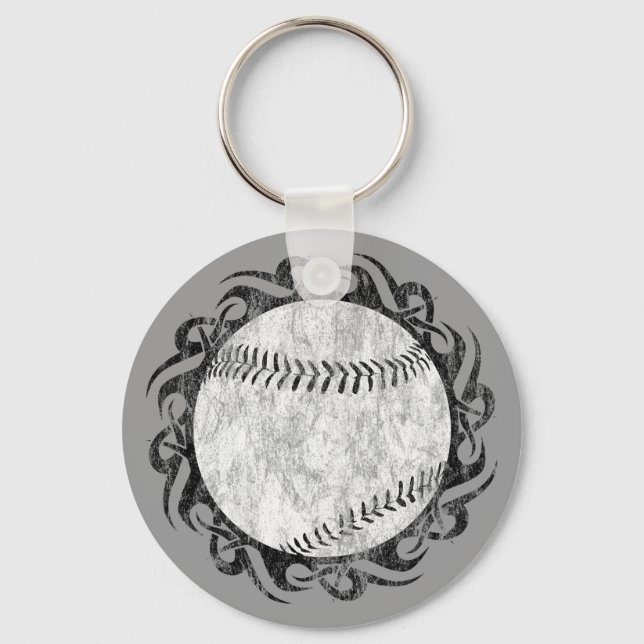 baseball. tribal. keychain (Front)