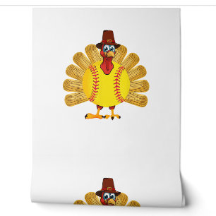 Baseball Turkey Thanksgiving Softball Turkey Men W Wallpaper