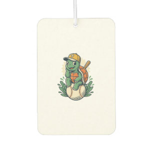 Baseball Turtle Vintage Engraving Graphic Design_1 Air Freshener