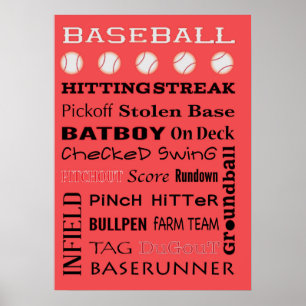 BASEBALL typography Poster