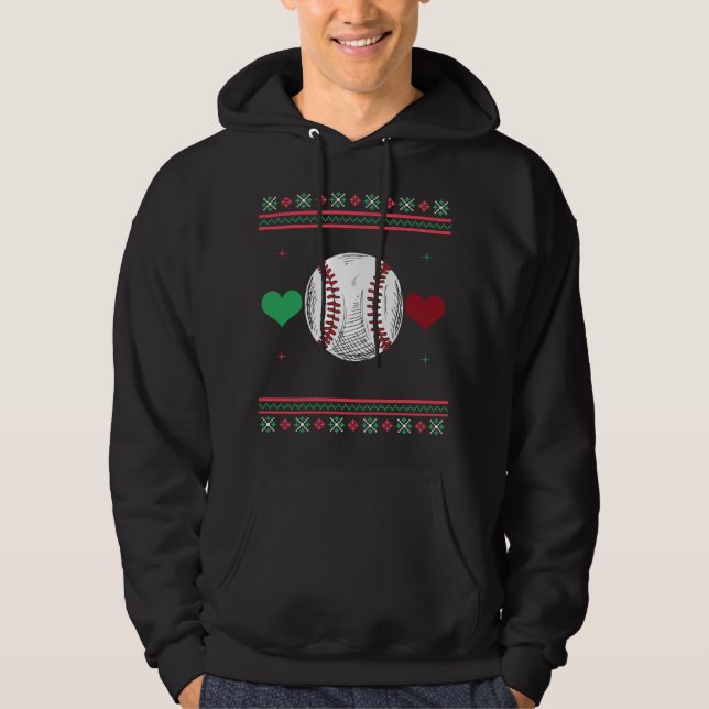 Baseball Ugly Christmas Sweater Xmas (Front)