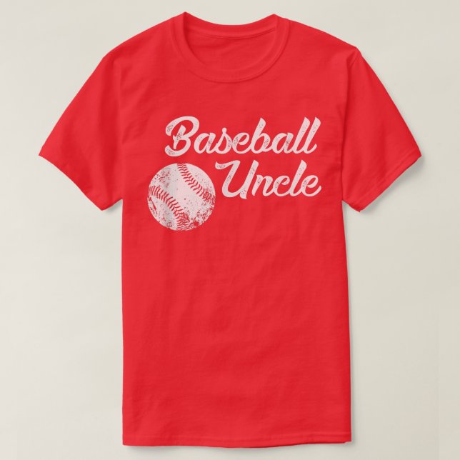 Baseball Uncle Baseball Cute Funny Lingo Player Fa T-Shirt (Design Front)