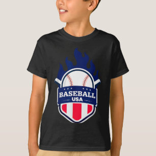 Baseball Usa Support The Team Usa Flag Playoff T S T-Shirt