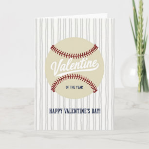 Baseball Valentine Of The Year Card