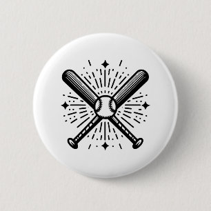 baseball vintage 2 inch round button