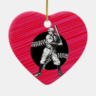 Baseball:Vintage Ceramic Ornament