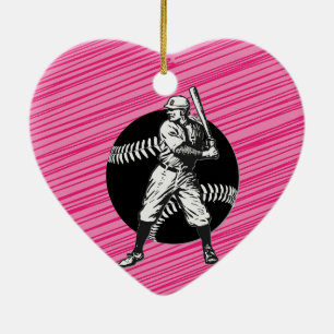 Baseball:Vintage Ceramic Ornament