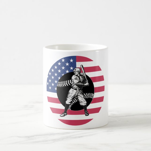 Baseball:Vintage Coffee Mug (Center)