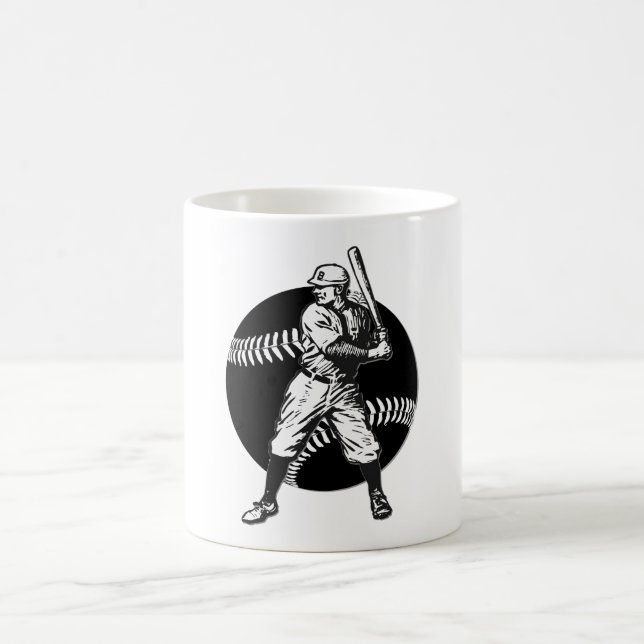 Baseball:Vintage Coffee Mug (Center)