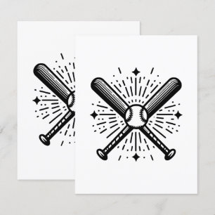 baseball vintage enclosure card