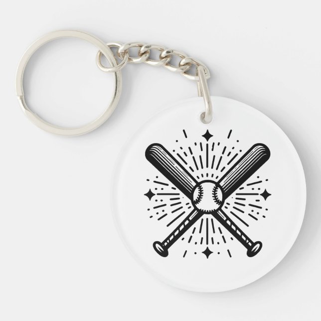 baseball vintage keychain (Front)