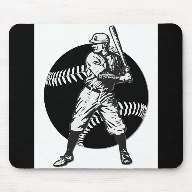 Baseball:Vintage Mouse Pad (Front)