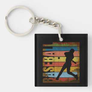 BASEBALL VINTAGE STYLE KEYCHAIN
