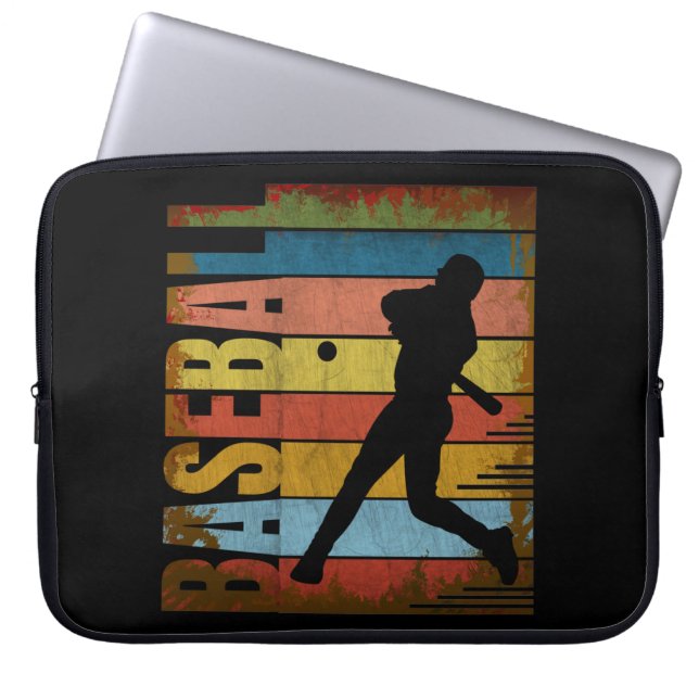 BASEBALL VINTAGE STYLE LAPTOP SLEEVE (Front)