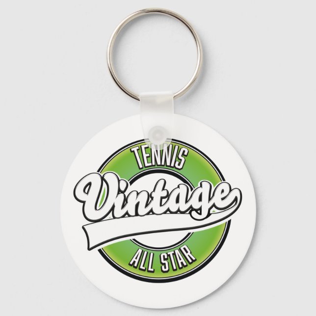 Baseball vintage style logo. keychain (Front)