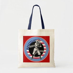 Baseball:Vintage Tote Bag