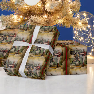 Baseball:Vintage Wrapping Paper