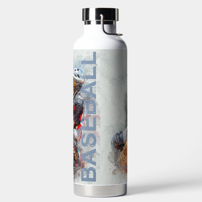Baseball Water Bottle (Left)