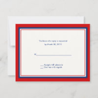 Baseball Wedding Invitation reply cards