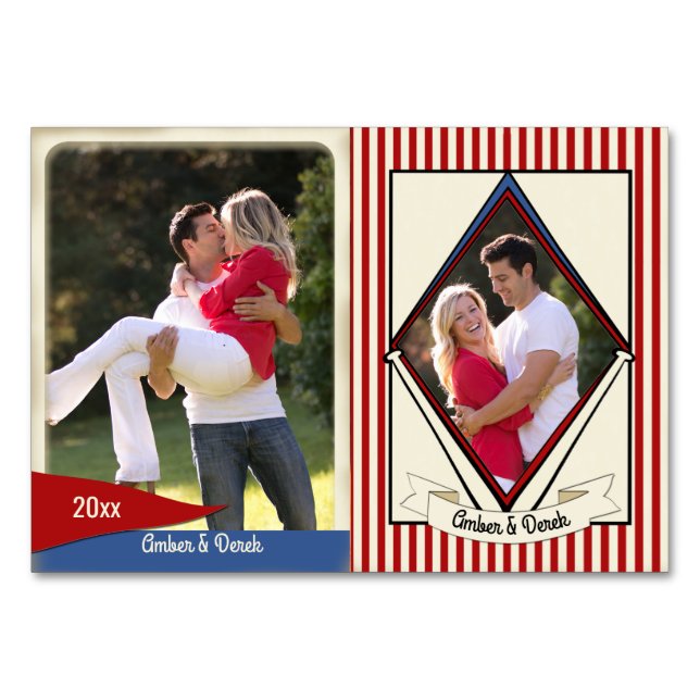 Baseball Wedding Trading Cards (Front)