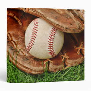 Baseball with an Old Mitt 1.5" Photo Album Binder