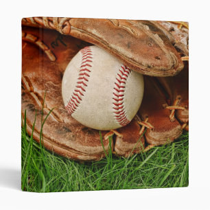 Baseball with an Old Mitt Photo Album Binder