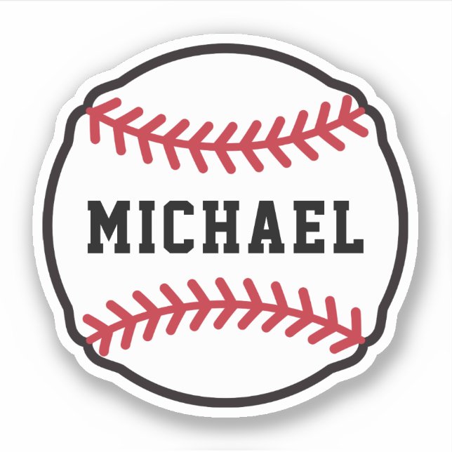 Baseball with custom name or text (Front)