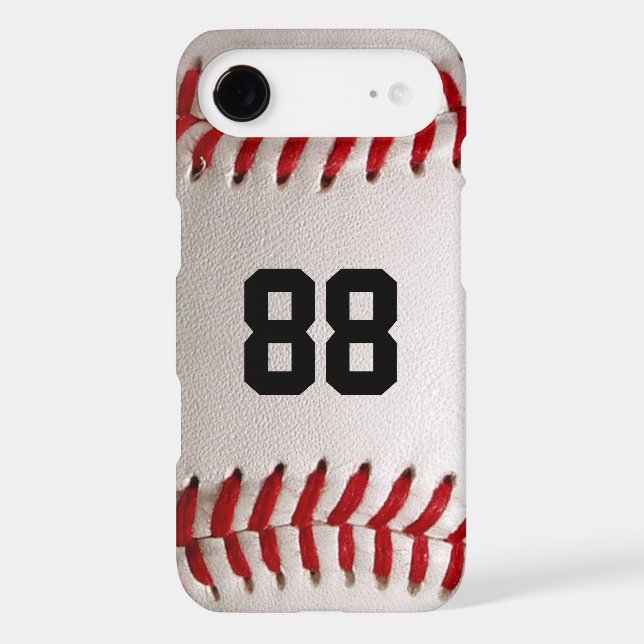 Baseball with Customizable Number (Back)