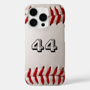 Baseball with Customizable Number iPhone 16 Pro Case