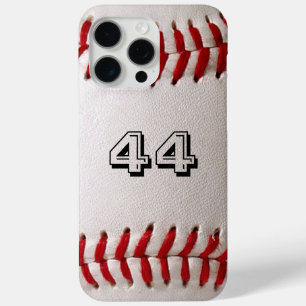 Baseball with Customizable Number iPhone 15 Pro Max Case