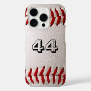 Baseball with Customizable Number iPhone 16 Pro Case