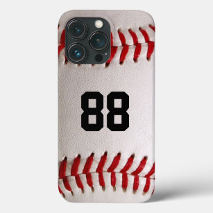 Baseball with Customizable Number iPhone 13 Pro Case