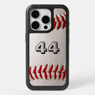 Baseball with Customizable Number iPhone 15 Pro Case