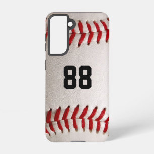 Baseball with Customizable Number Samsung Galaxy Case