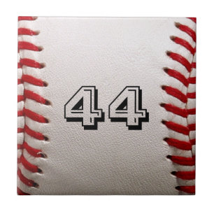 Baseball with Customizable Number Tile
