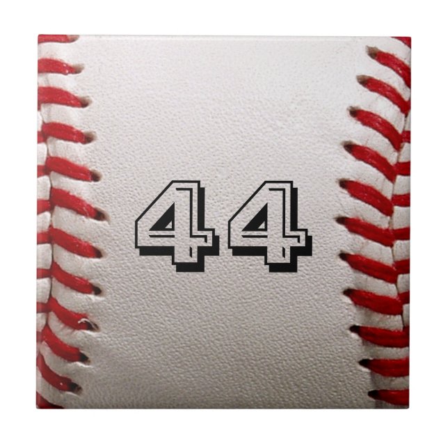 Baseball with Customizable Number Tile (Front)