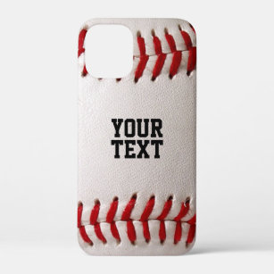 Baseball with Customizable Text iPhone 12 Mini Case