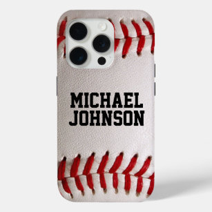Baseball with Customizable Text iPhone 15 Pro Case