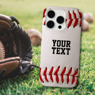 Baseball with Customizable Text iPhone 15 Pro Case