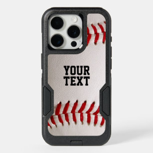 Baseball with Customizable Text iPhone 15 Pro Case