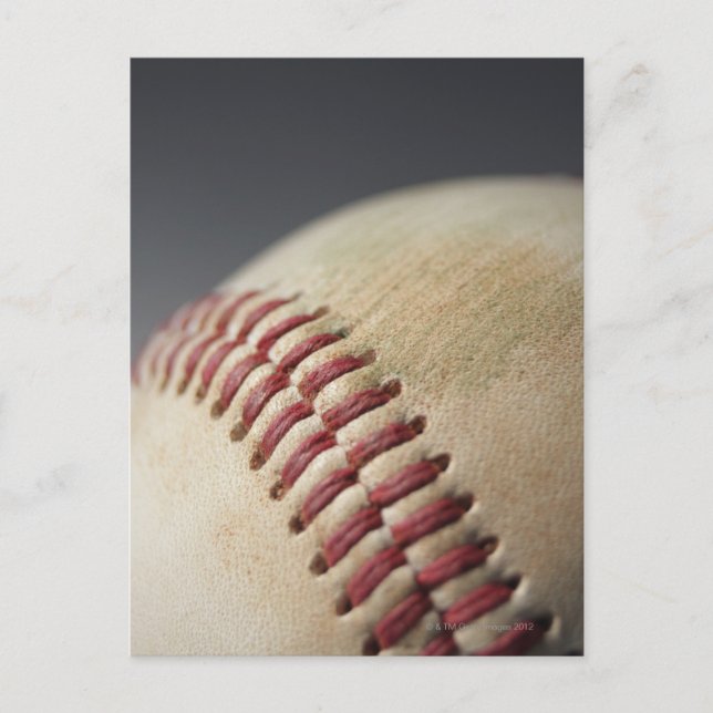Baseball with impact mark. postcard (Front)