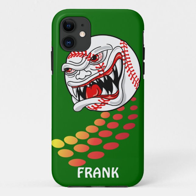 Baseball with Teeth - Customizable! Case-Mate iPhone Case (Back)