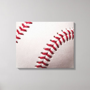 Baseballs - Customize Baseball Background Template Canvas Print
