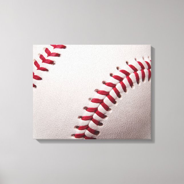 Baseballs - Customize Baseball Background Template Canvas Print (Front)